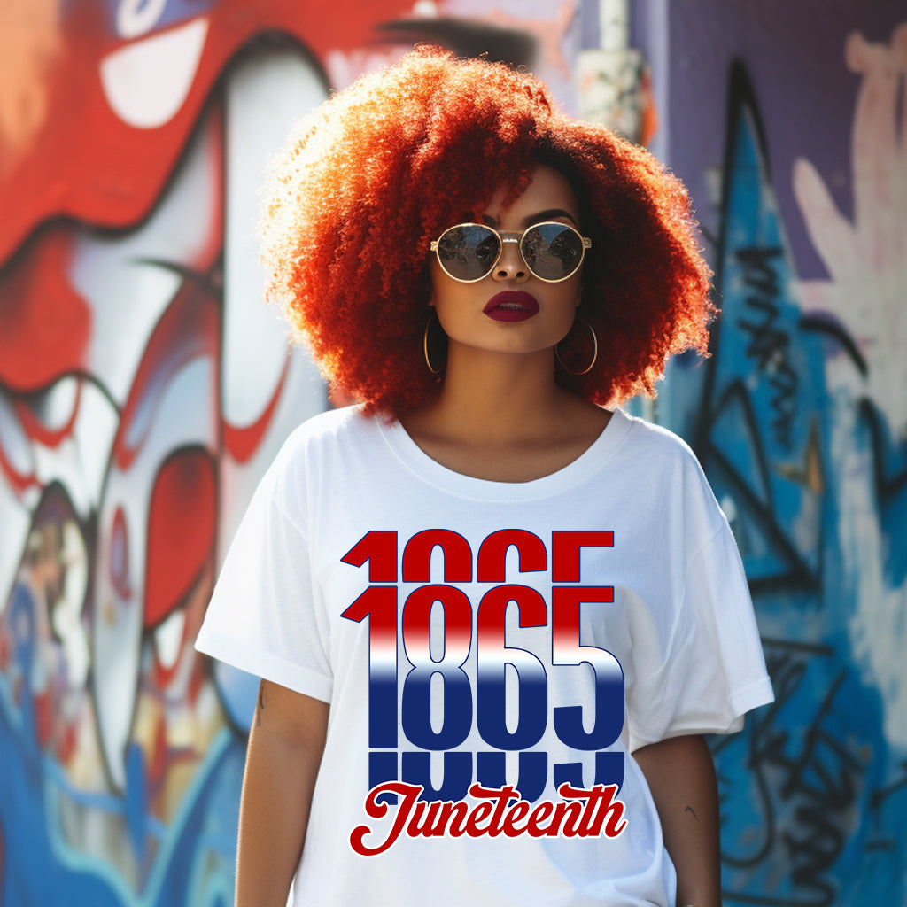 1865 Juneteenth Red White Blue DTF Transfer