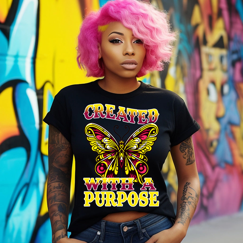 Created With a Purpose DTF Transfer - Yellow