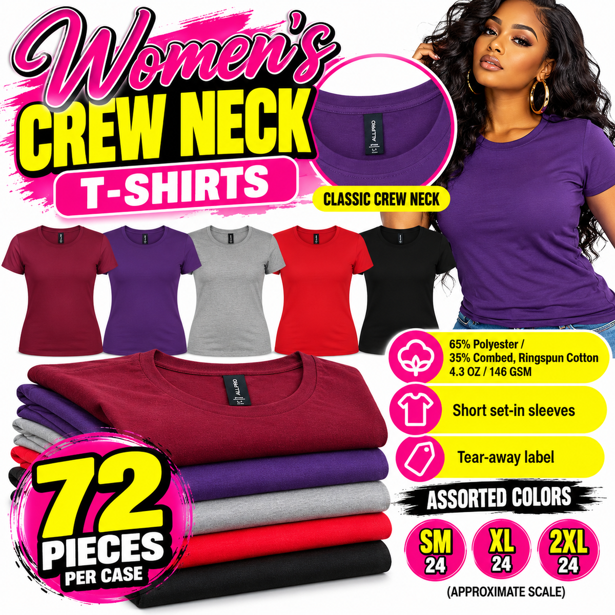✨Wholesale✨ Delta Apparel Women’s Performance Tee