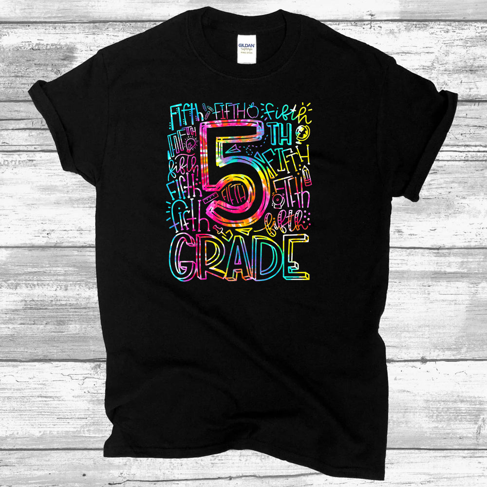 5th Grade Tie Dye DTF Transfer