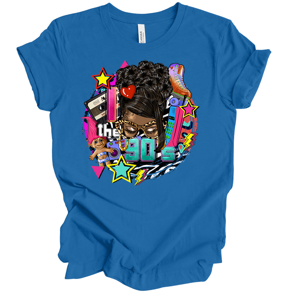 I Love the 90s Messy Bun DTF Transfer