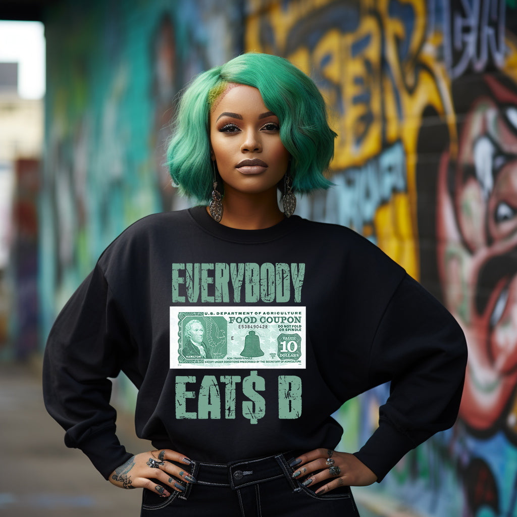 Everybody Eats B DTF Transfer - green