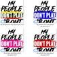 My People Don't Play About Me Retro PNG Bundle