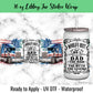 Best Dad Trucker 16 Oz UV DTF Sticker Wrap