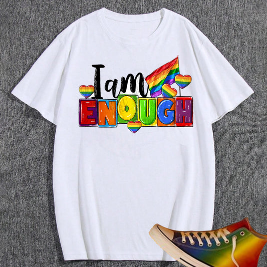 I Am Enough LGBTQ DTF Transfer