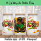Juneteenth Vibes Girl 16 Oz UV DTF Sticker Wrap
