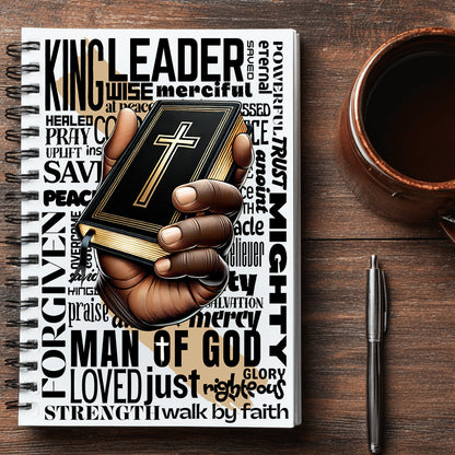 Man of God Hand Journal UV DTF Stickers