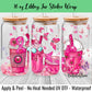 Pink Coffee 16 Oz UV DTF Sticker Wrap