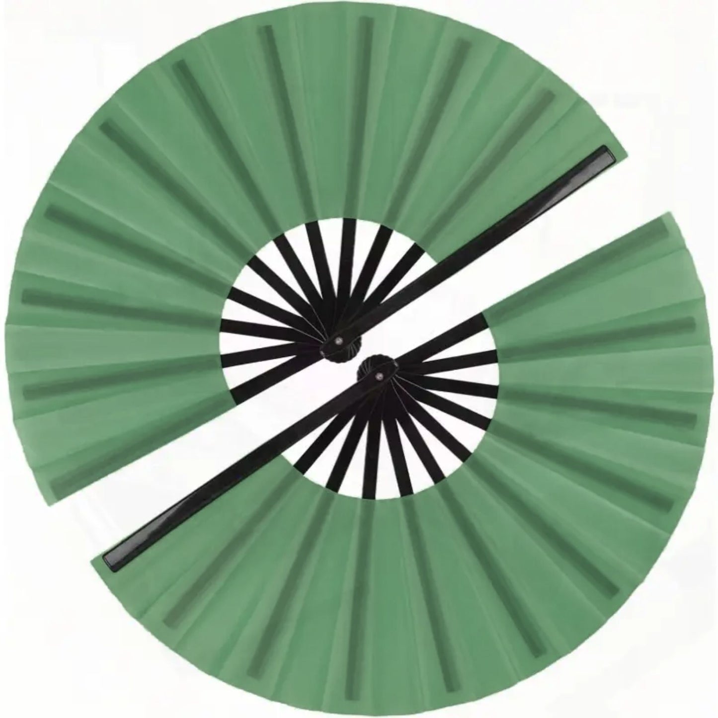 Dark Green on Black Clack Fans - Assembled
