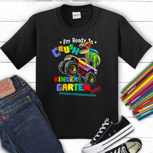 Crush Kindergarten Dino Truck DTF Transfer