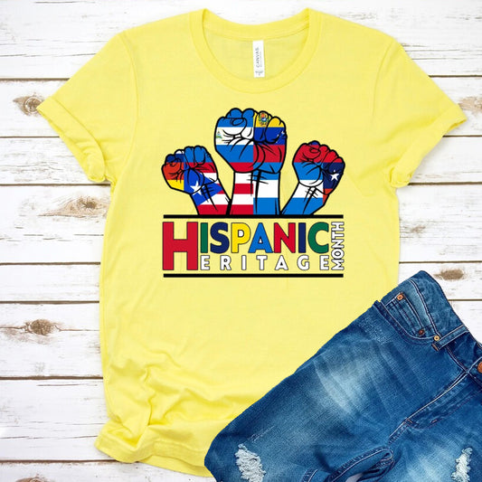 Hispanic Heritage Fists DTF Transfer