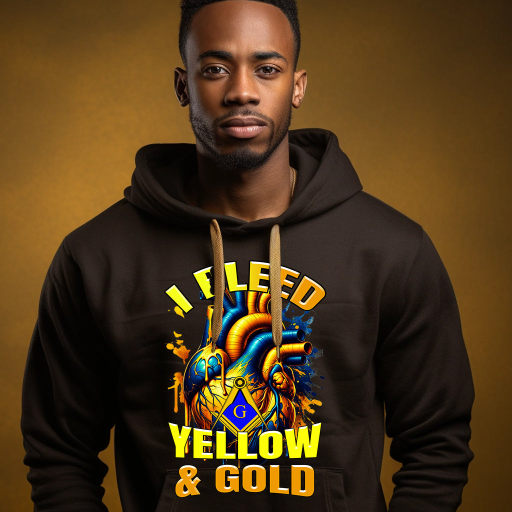 Masonic Yellow Gold DTF Transfer