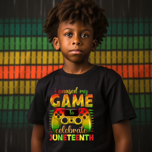 Paused My Game Juneteenth DTF Transfer