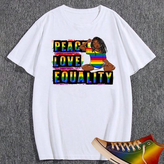 Peace Love Equality Pride DTF Transfer