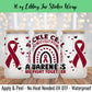 Rainbow Sickle Cell 16 Oz UV DTF Sticker Wrap