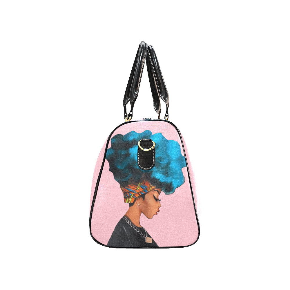 Blue FroQueen Pink Travel Bag