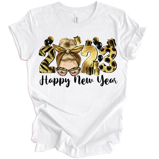 Blonde 2023 New Year Sublimation Transfer