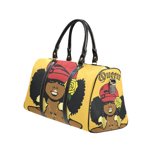 Afro Beauty Gold Travel Bag