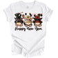 3 White Women New Year Sublimation Transfer