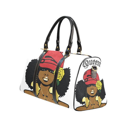 Afro Beauty White Travel Bag