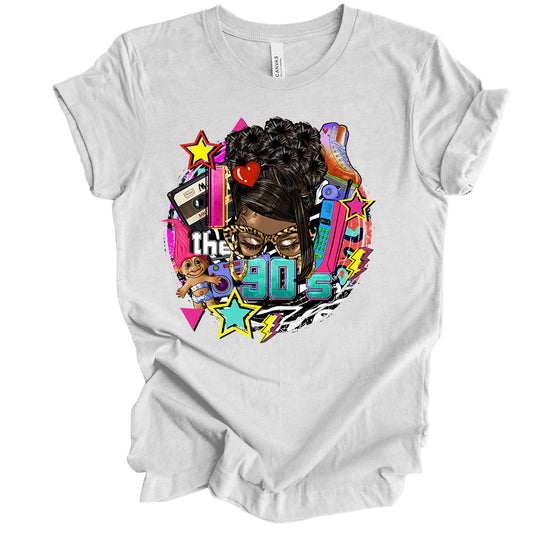 90s Baby Messy Afro Bun Sublimation Transfer