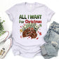 All I Want for Christmas Sublimation Transfer