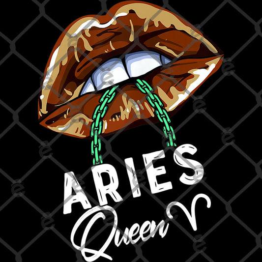 Aries Queen Lips DTF Transfer