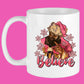 Believe Pink Santa Mug Sublimation Transfer