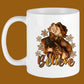 Believe Black Santa Chocolate Mug Sublimation Transfer