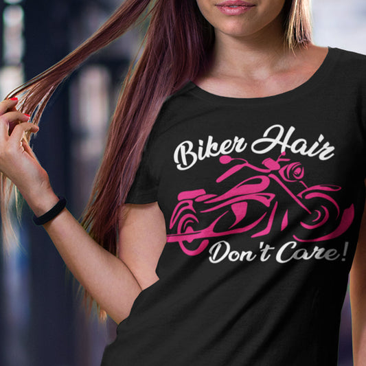 Biker Hair Pink Bike DTF Transfer