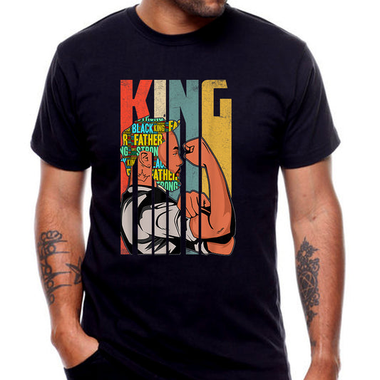 Black Father King DTF Transfer