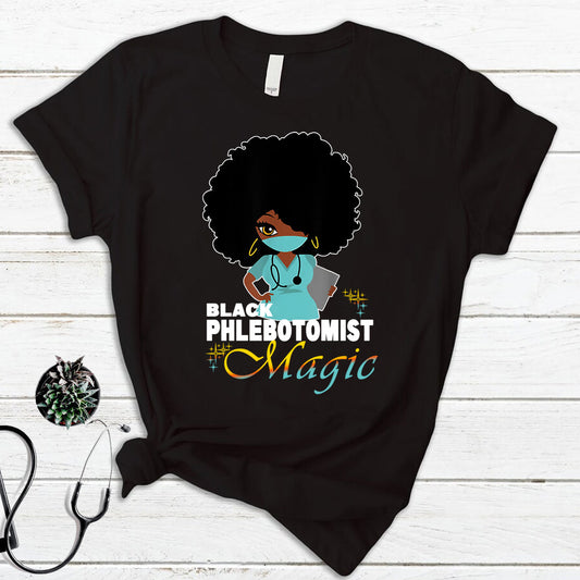 Black Phlebotomist Magic DTF Transfer