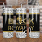 Black Royalty BW 20 oz UV DTF Tumbler Full Wrap