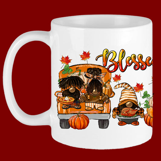 Blessed Gnome Truck Mug Sublimation Transfer