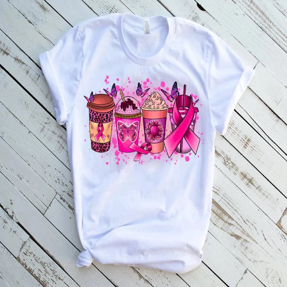 Breast Cancer Coffee Sublimation Transfer