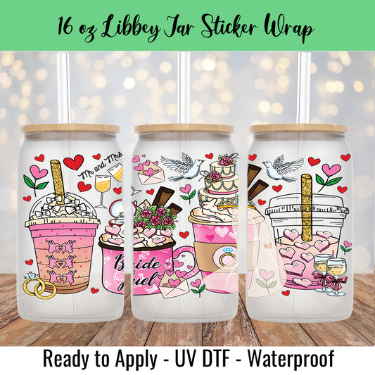 Bride Fuel 16 Oz UV DTF Sticker Wrap