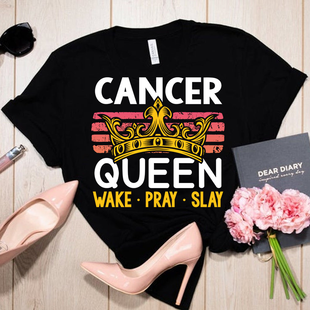 Cancer Queen Wake Pray Slay DTF Transfer
