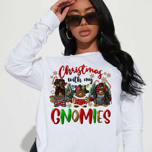 Christmas with my Gnomies DTF Transfer