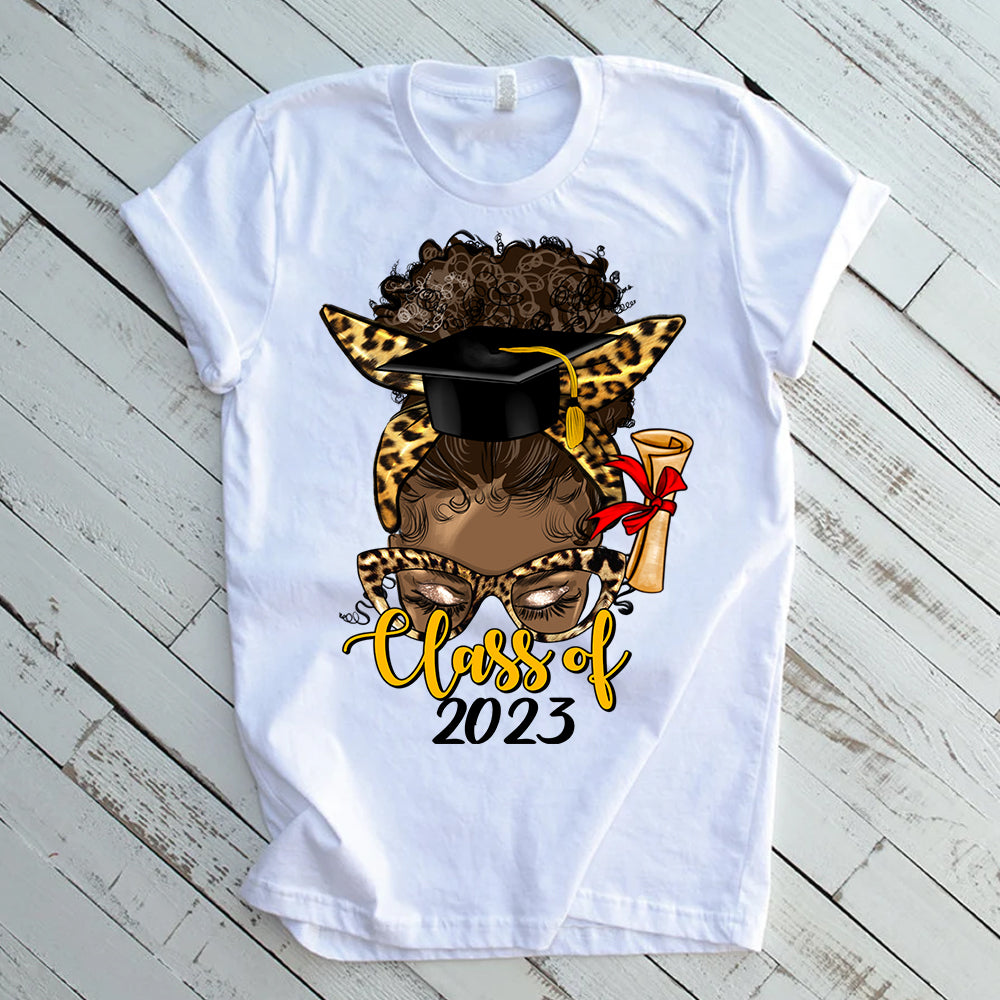Class of 2023 Messy Bun Sublimation Transfer
