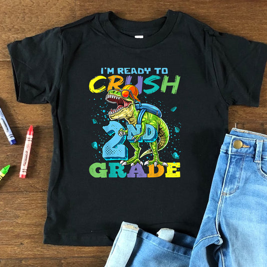 Crush 2nd Grade TRex DTF Transfer