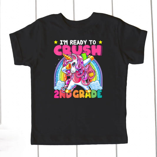 Crush 2nd Grade Dabbing Unicorn DTF Transfer