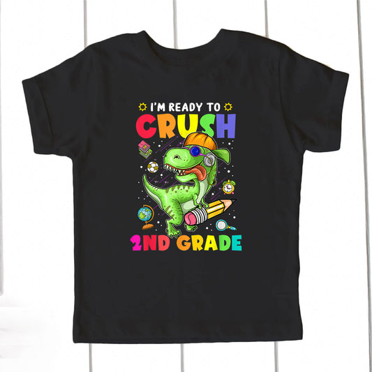 Crush 2nd Grade Dinosaur DTF Transfer