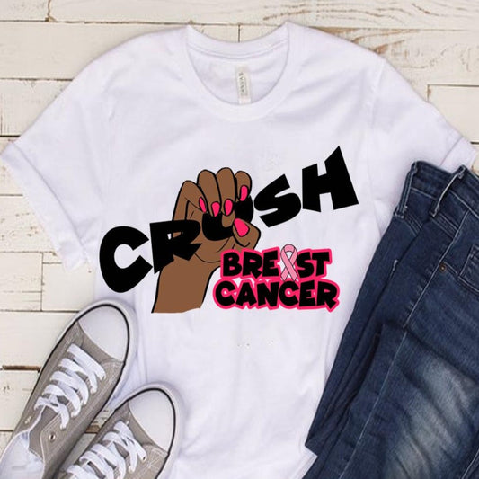 Crush Breast Cancer DTF Transfer