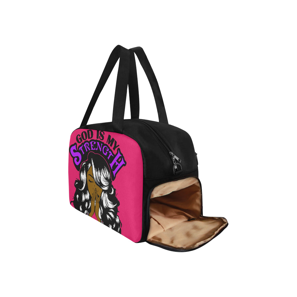 God is My Strength Weekend Handbag