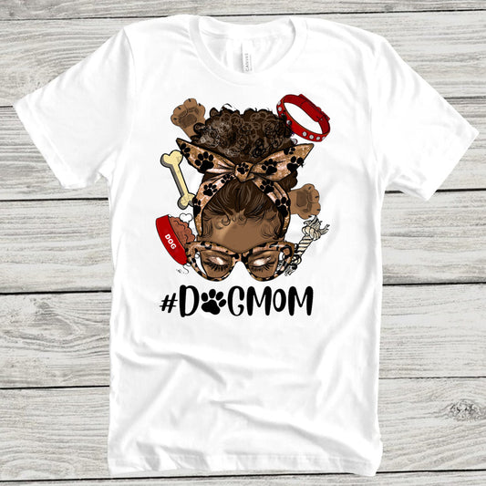 Dog Mom Afro Messy DTF Transfer
