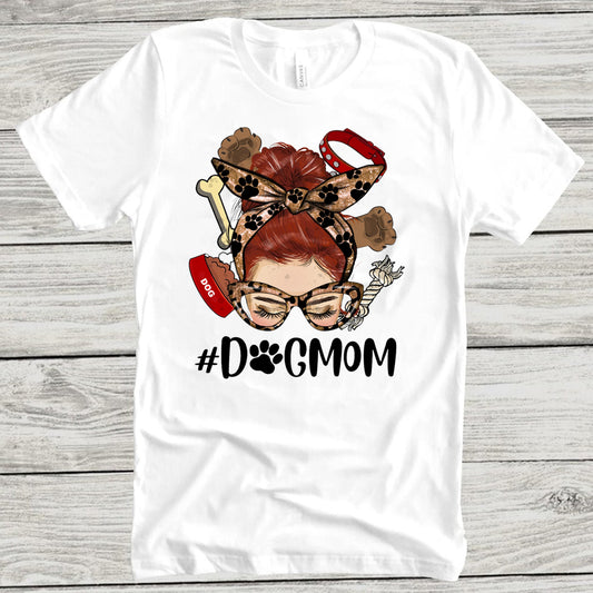 Dog Mom Redhead DTF Transfer