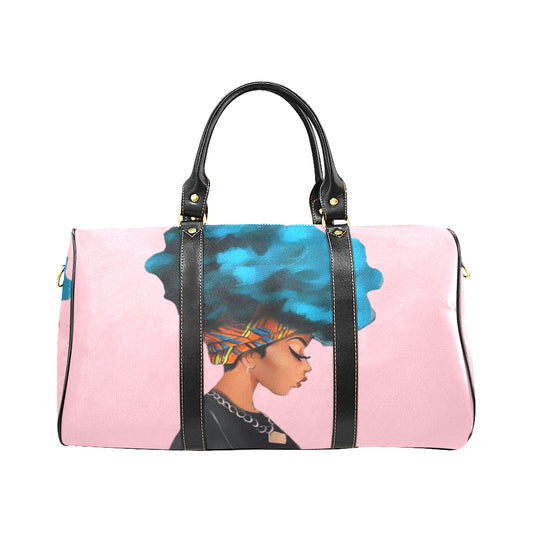 Blue FroQueen Pink Travel Bag