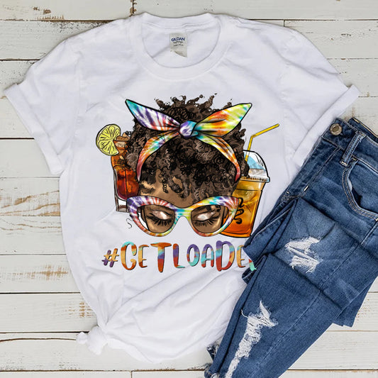 #GetLoaded Short Curly DTF Transfer