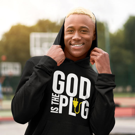 God Is the Plug DTF Transfer - white
