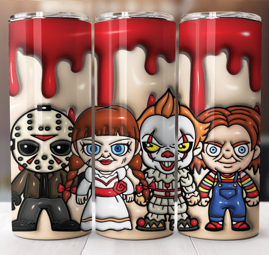 Halloween Puff Inflated Tumbler Sublimation Transfer